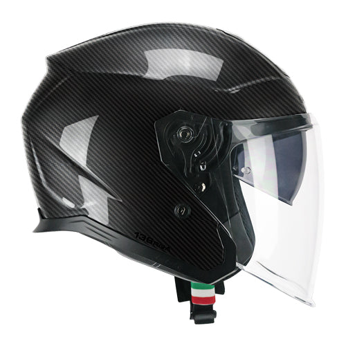 CGM 136A RNA MONO CASCO MOTO INTEGRALES CARBON NERO