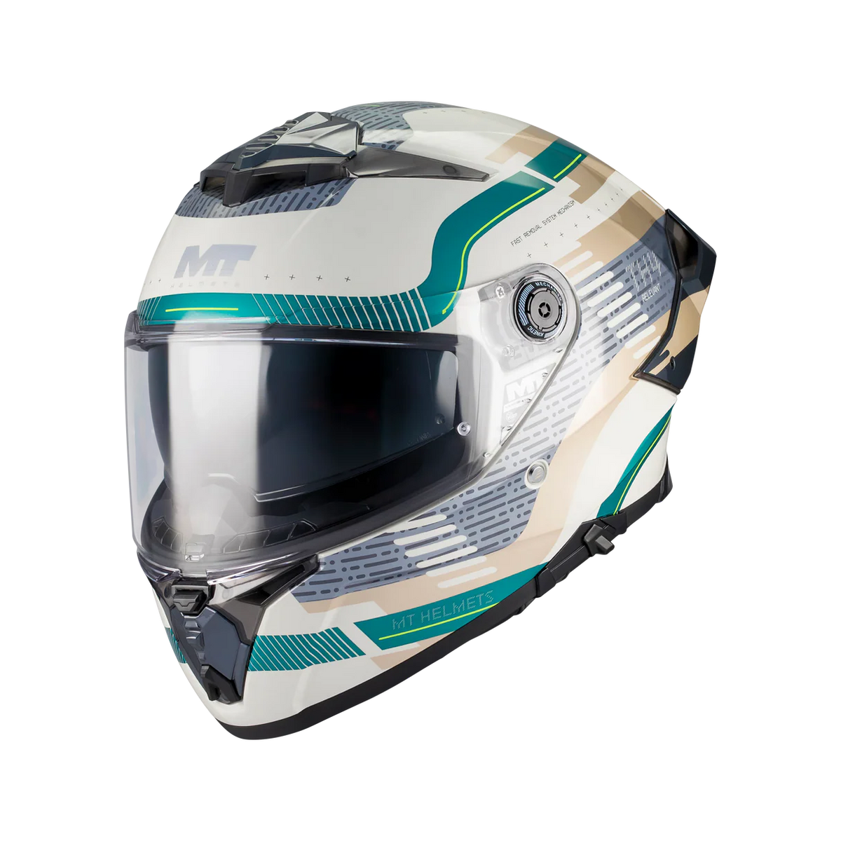 CASCO INTEGRALE DA MOTO MT FF118 SV THUNDER 4 SV PURE A1 NERO LUCIDO