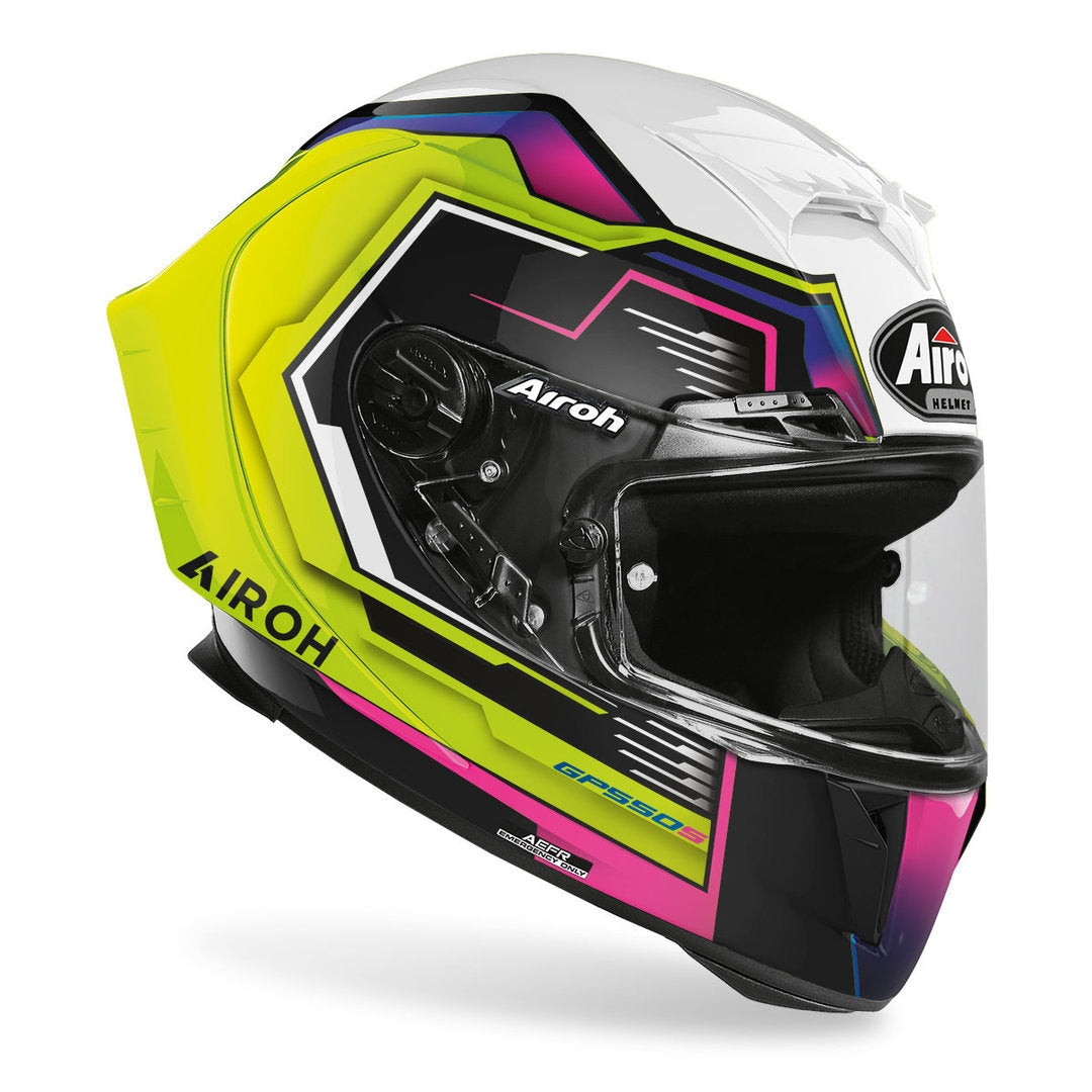 AIROH - CASCOS GP550 S RUSH MULTICOLOR GLOSS - SECURTEX MOTOR S.L (t/a MaximoMoto)
