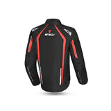 R-TECH - CHAQUETA TEXTIL MARSHAL NEGRO/ROJO