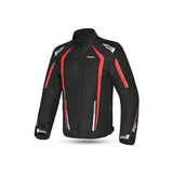 R-TECH - CHAQUETA TEXTIL MARSHAL NEGRO/ROJO