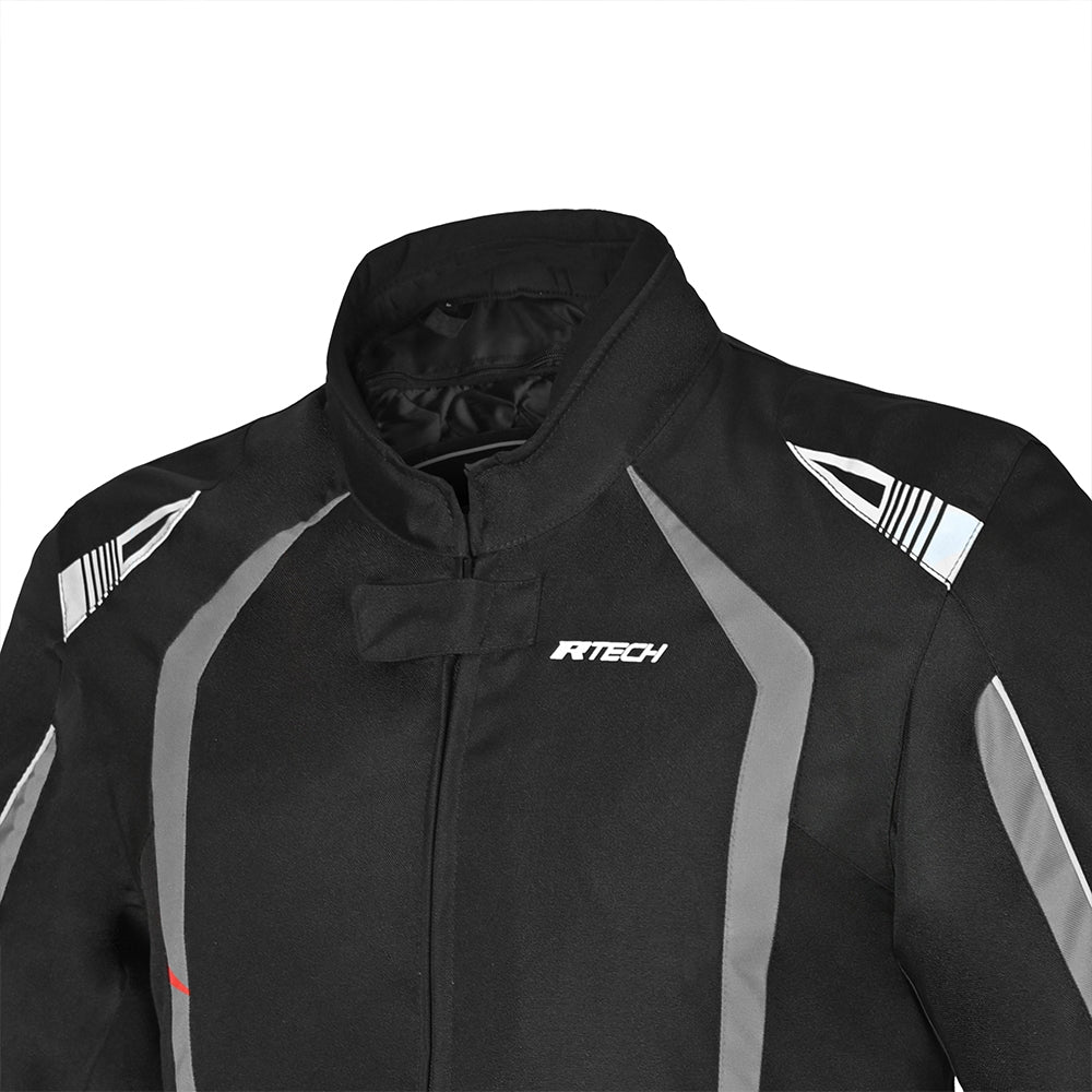 R-TECH - Chaqueta Textil Marshal  Negro/Gris