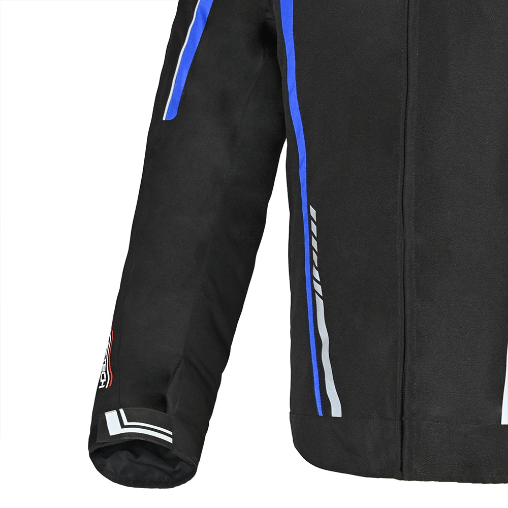 R-TECH - Chaqueta Textil Marshal  Negro/Azul