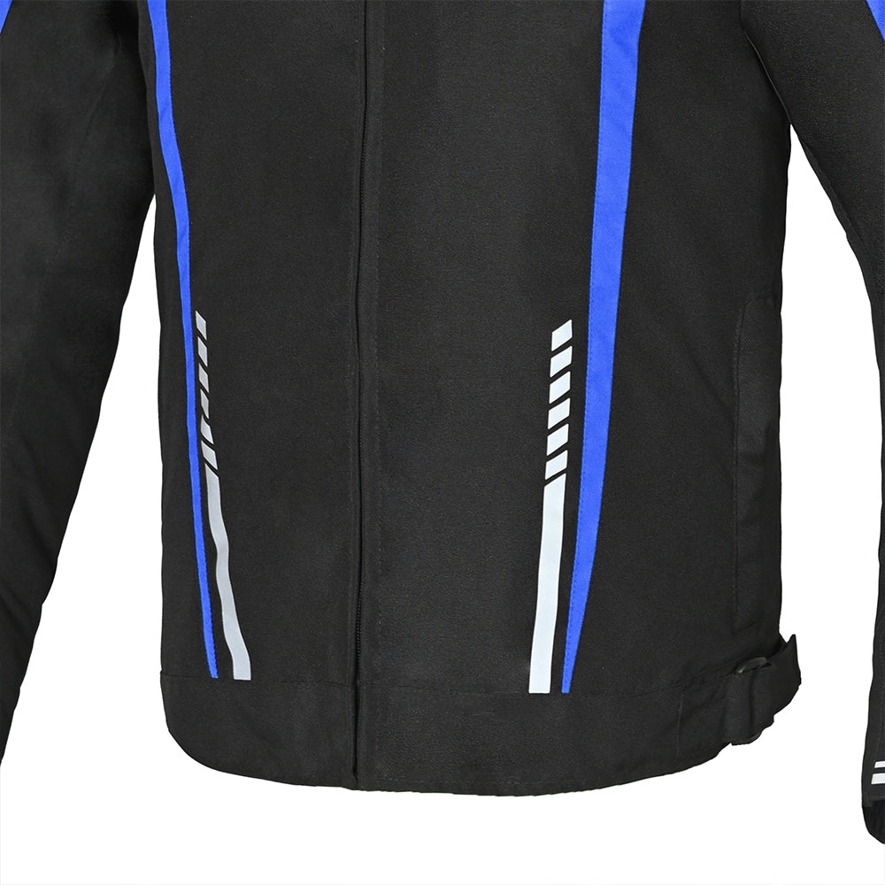 R-TECH - Chaqueta Textil Marshal  Negro/Azul