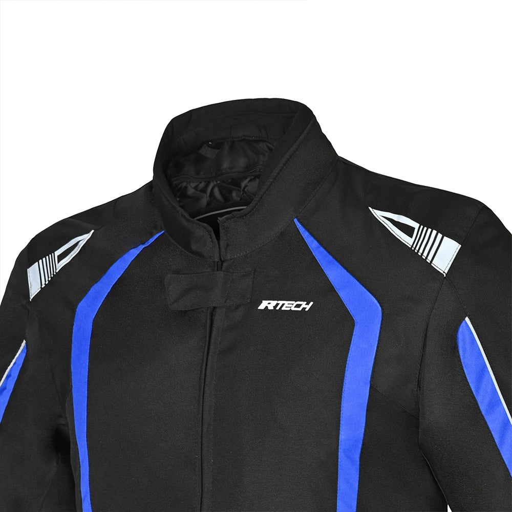 R-TECH - Chaqueta Textil Marshal  Negro/Azul