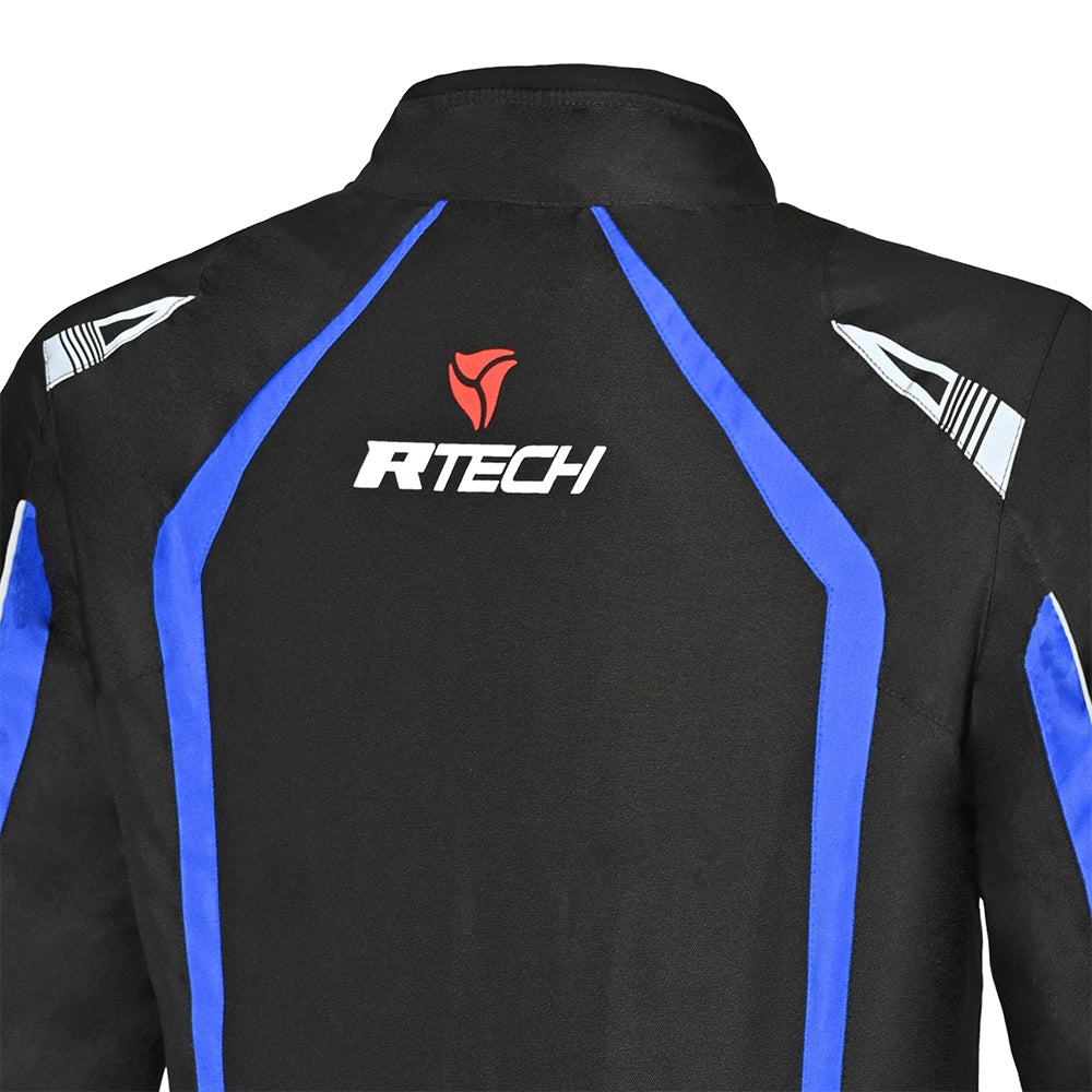 R-TECH - Chaqueta Textil Marshal  Negro/Azul