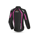 R-TECH - Chaqueta Textil Marshal Lady Negro/Rosa