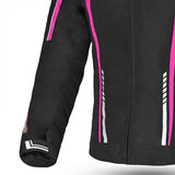 R-TECH - Chaqueta Textil Marshal Lady Negro/Rosa