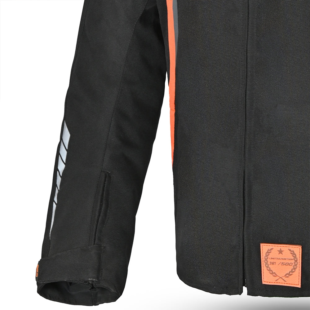 BELA - Chaqueta Textil Bradley - Limited Edition Negro/Naranja