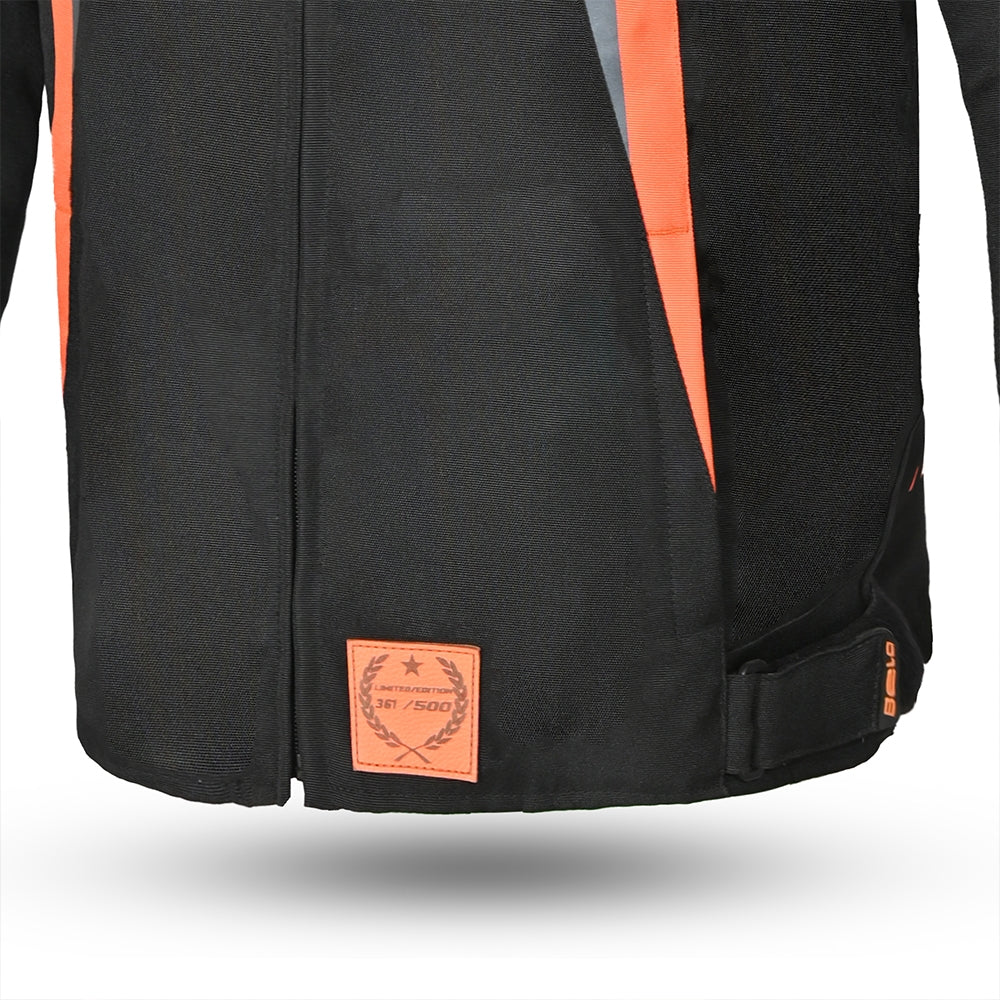 BELA - Chaqueta Textil Bradley - Limited Edition Negro/Naranja