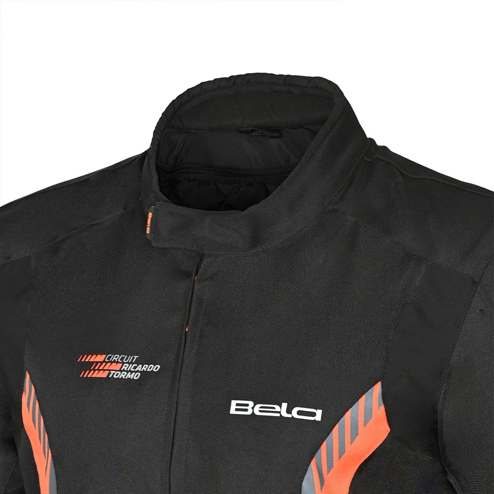 BELA - Chaqueta Textil Bradley - Limited Edition Negro/Naranja