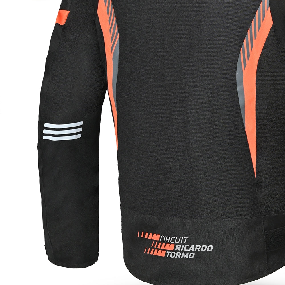 BELA - Chaqueta Textil Bradley - Limited Edition Negro/Naranja