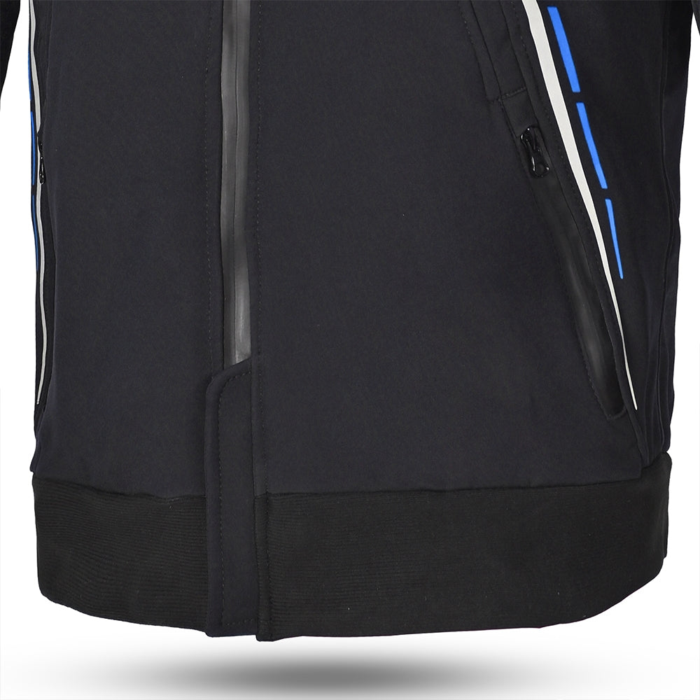 BELA - CHAQUETA TEXTIL BREEZE NEGRO/AZUL