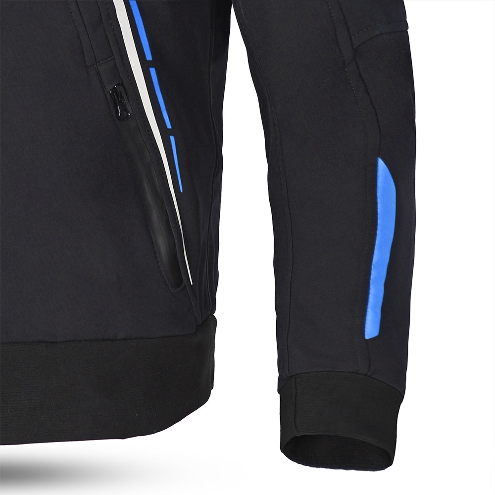 BELA - BREEZE SOFTSHELL Negro/Azul