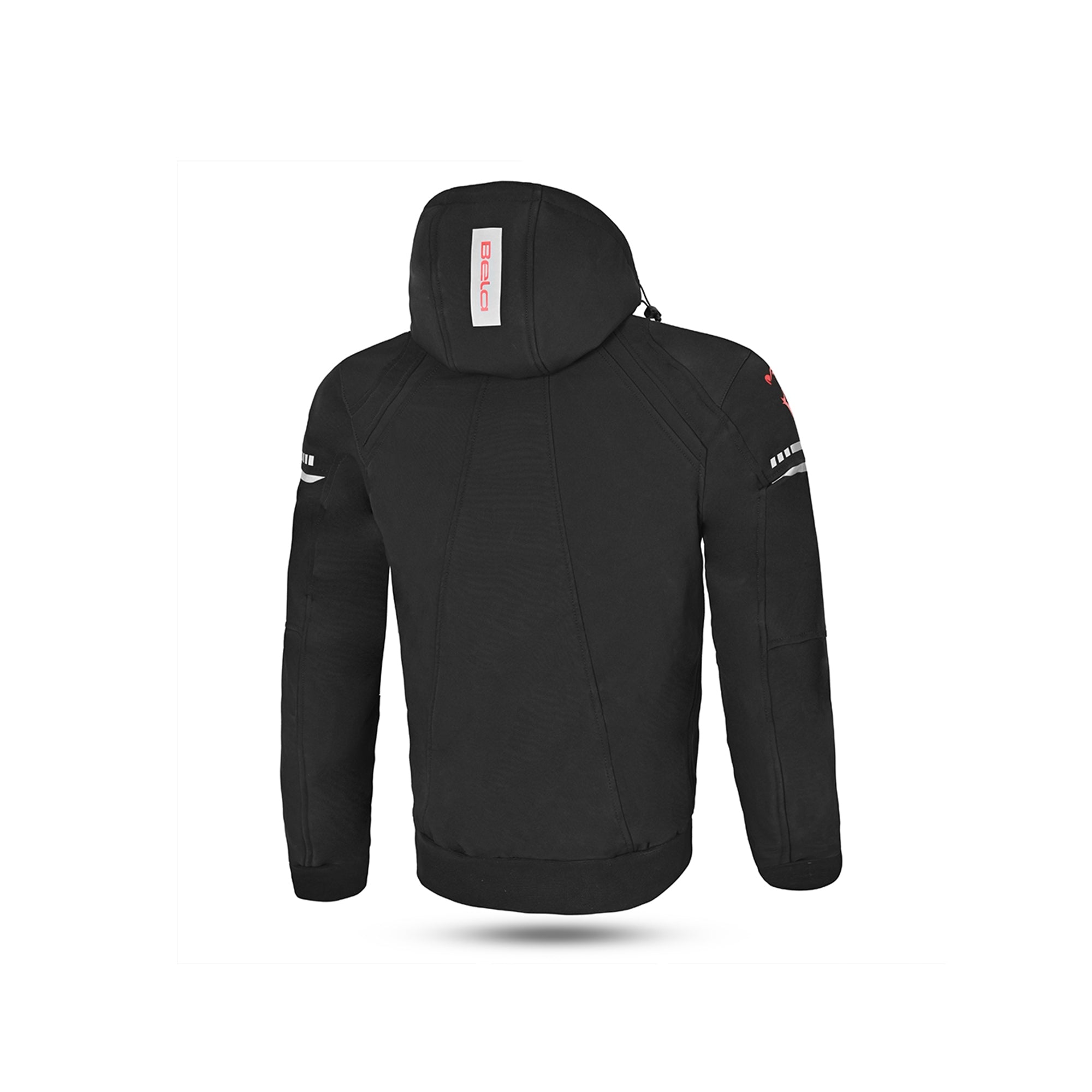 BELA - BREEZE SOFTSHELL Negro/Rojo