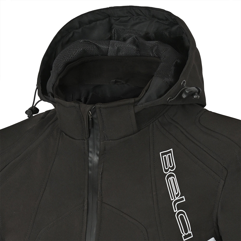 BELA - BREEZE SOFTSHELL Negro/Rojo