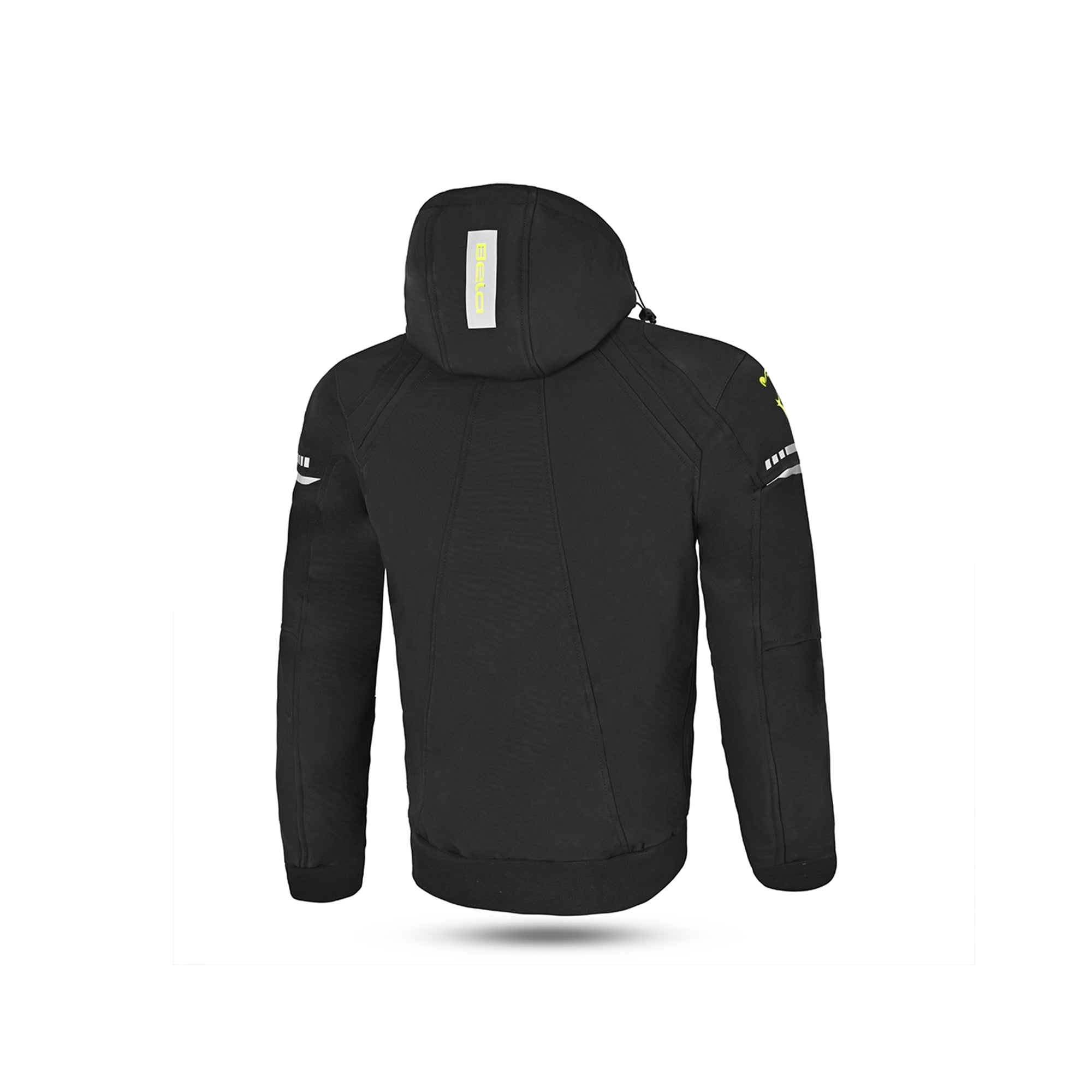 BELA - BREEZE SOFTSHELL Negro/Amarillo Fluor
