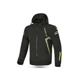 BELA - BREEZE SOFTSHELL Negro/Amarillo Fluor