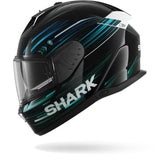 SHARK SKWAL i3 Casco Integral LIGHT-BLUR Negro Azul Verde