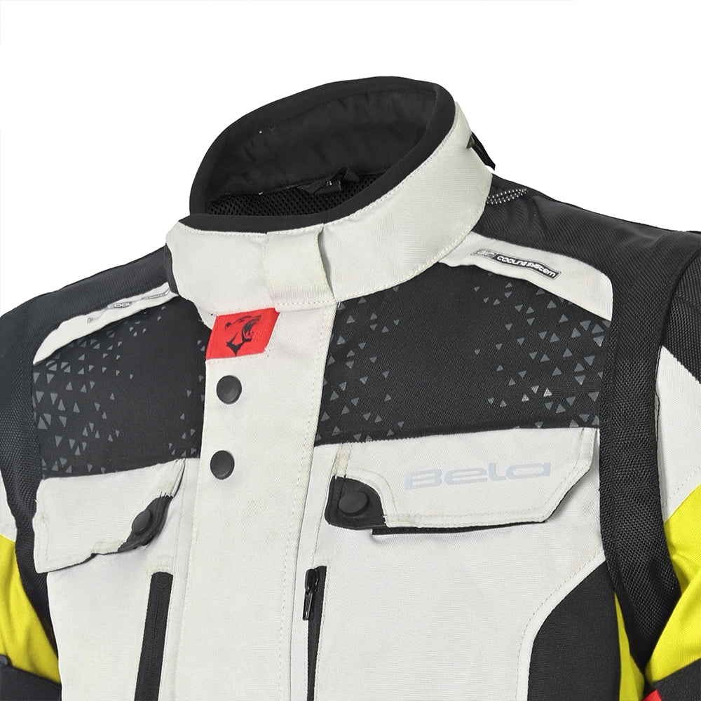 BELA - Chaqueta Textil Crossroad Extreme WP Hielo/Gris/A.Fluor