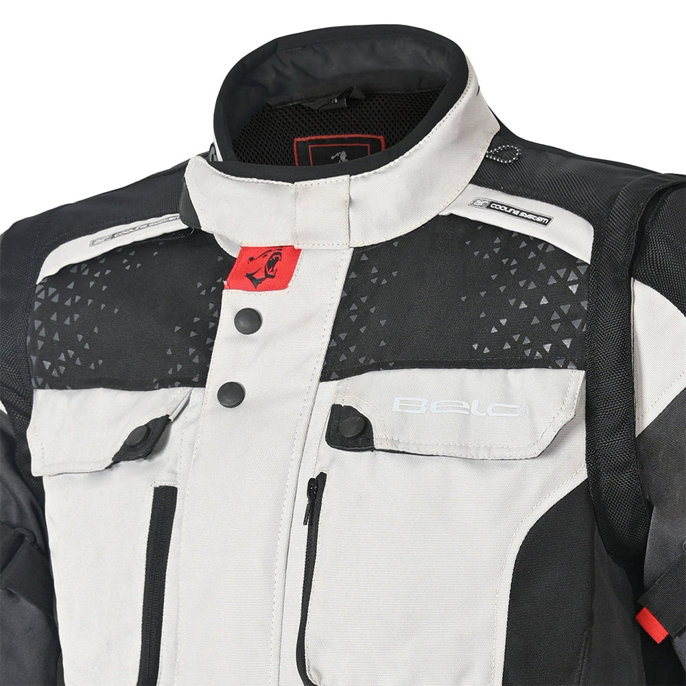 BELA - Chaqueta Textil Crossroad Extreme WP Hielo/Gris/Negro