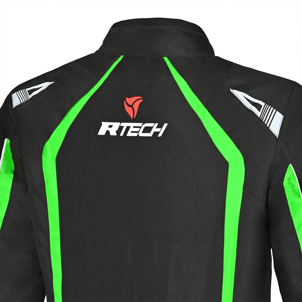 R-TECH - Chaqueta Textil Marshal Negro/Verde