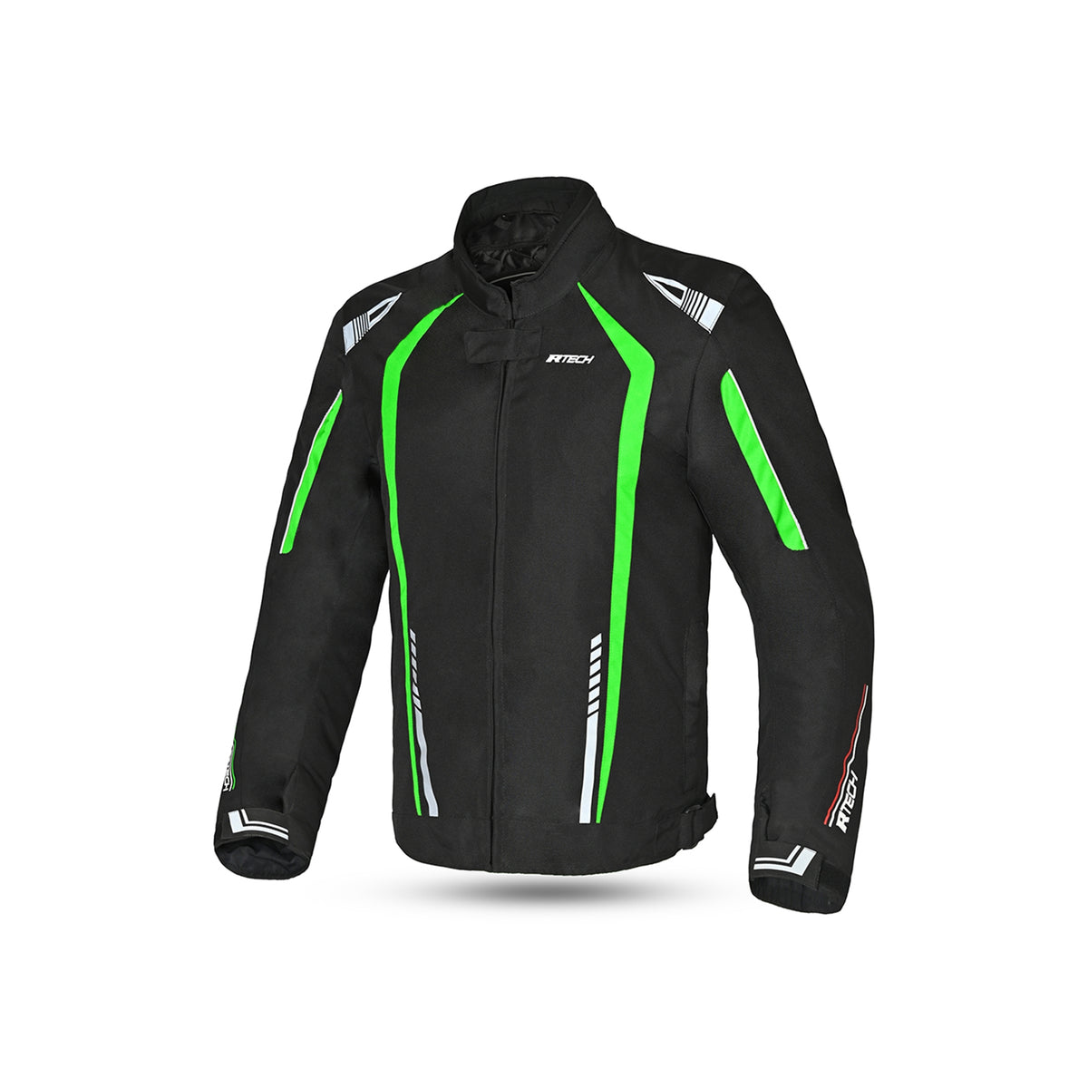 R-TECH - Chaqueta Textil Marshal Negro/Verde