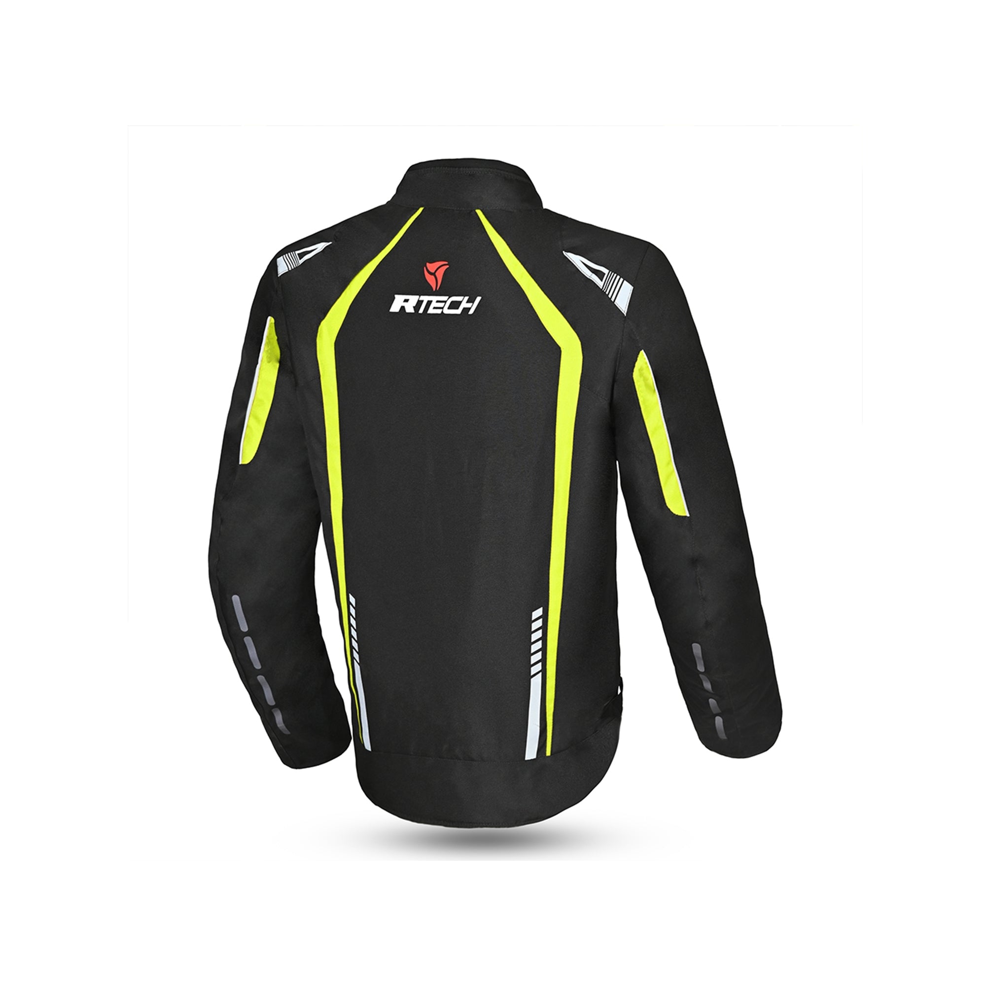 R-TECH - Chaqueta Textil Marshal Negro/Amarillo Fluor