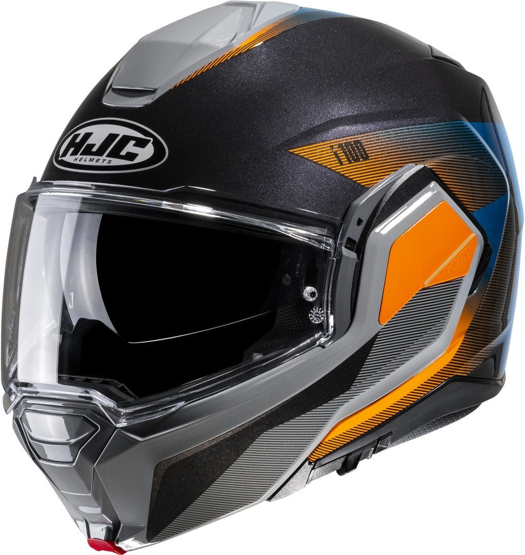 hjc-i100 beston mc27 casco de moto integral modular naranja