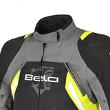 BELA - Chaqueta Textil Cordaniel Negro/Gris oscuro/Amarillo