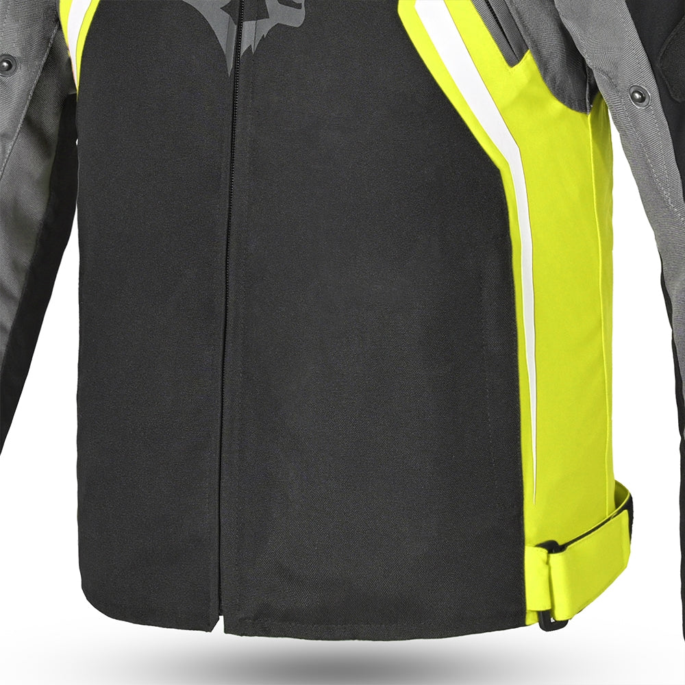 BELA - Chaqueta Textil Cordaniel Negro/Gris oscuro/Amarillo