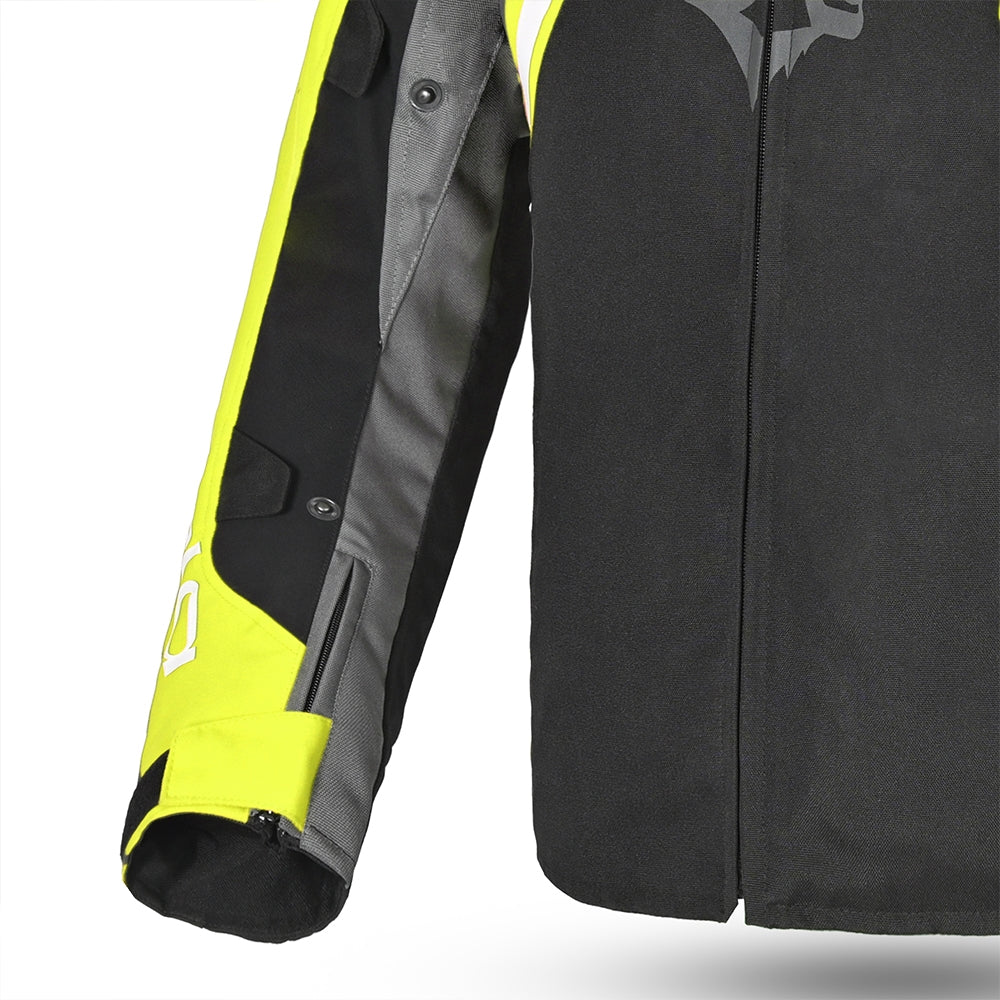 BELA - Chaqueta Textil Cordaniel Negro/Gris oscuro/Amarillo