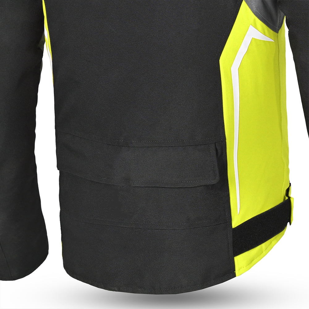 BELA - Chaqueta Textil Cordaniel Negro/Gris oscuro/Amarillo