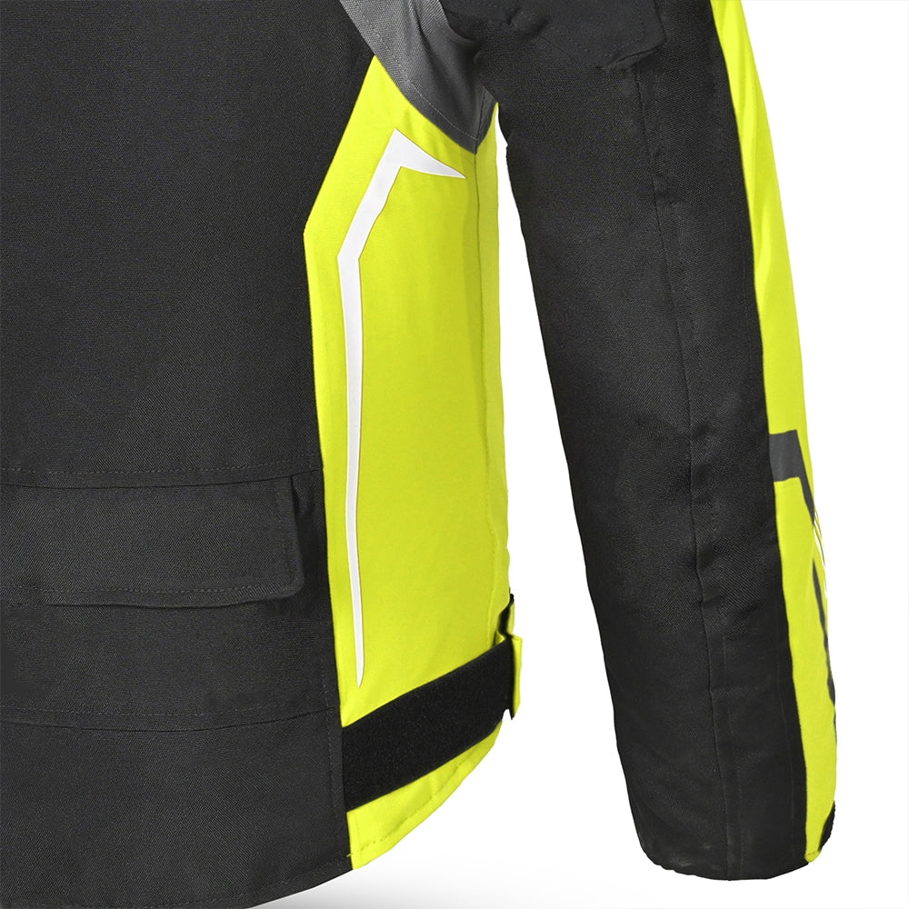 BELA - Chaqueta Textil Cordaniel Negro/Gris oscuro/Amarillo