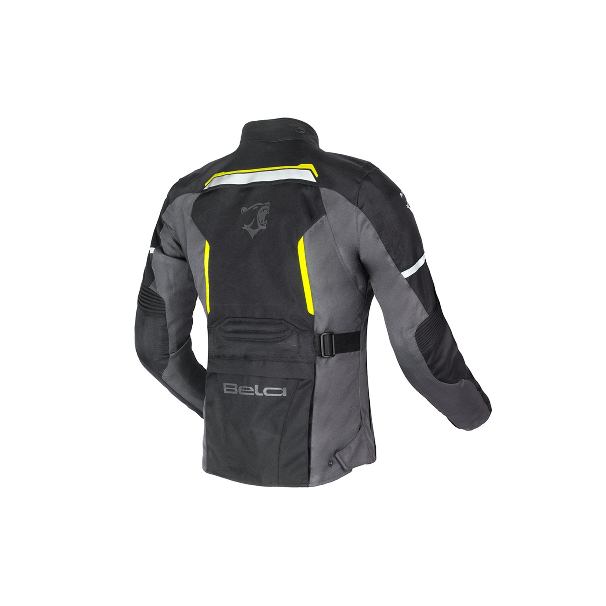 BELA - Chaqueta Textil Hurricane Lady WP Negro/Gris/Amarillo