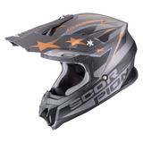 SCORPION VX-16 EVO AIR PATRIOT MOTORCYCLE HELMET Silver-Black-Copper