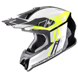 SCORPION VX-16 EVO AIR LINES MOTORCYCLE HELMET Black-Neon Yellow