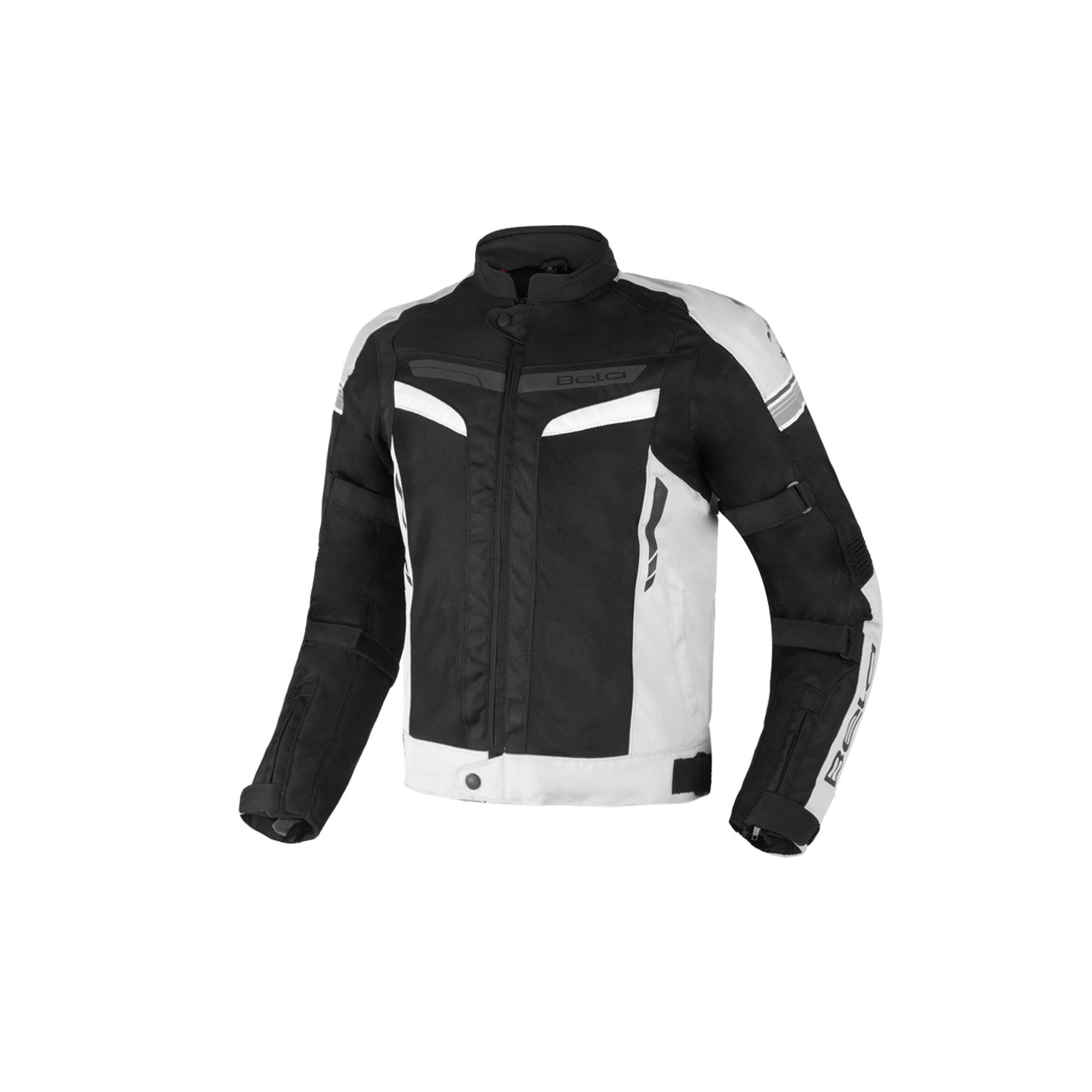 BELA - Chaqueta Textil Sprinter Negro/Plateado