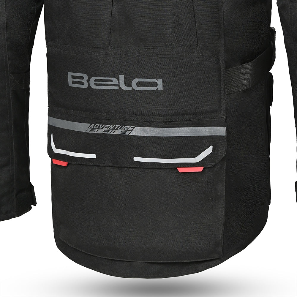 BELA - Chaqueta Textil Transformer Negro/Antracita