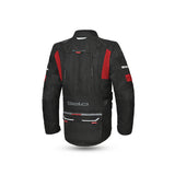 BELA - Chaqueta Textil Transformer Negro/Rojo