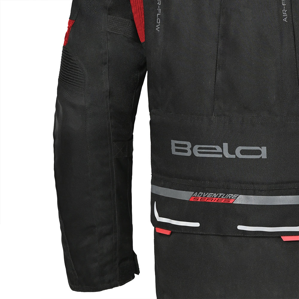 BELA - Chaqueta Textil Transformer Negro/Rojo