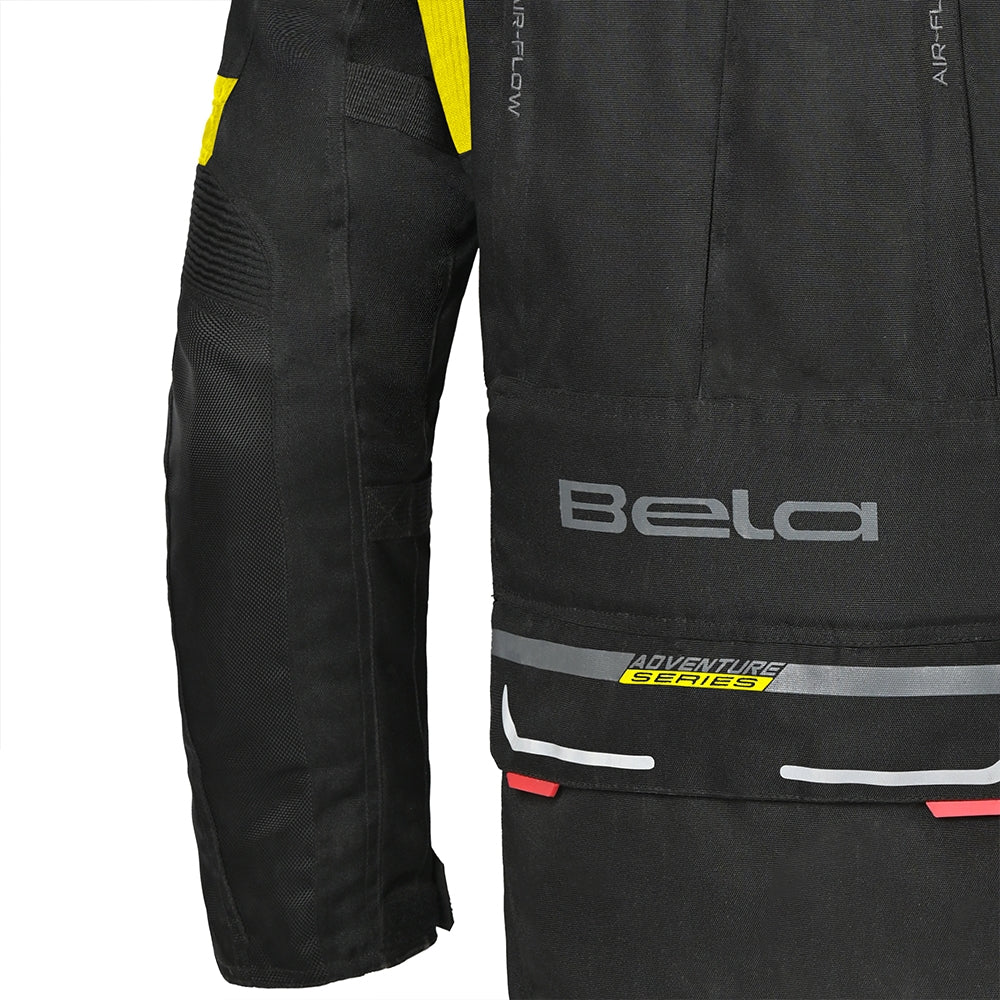 BELA - Chaqueta Textil Transformer Negro/Amarillo Fluor