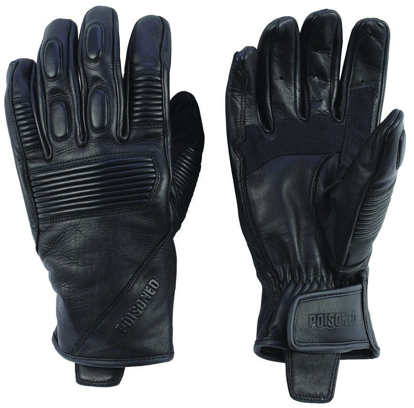 Poisoned - Guantes Piel Phanton Negro