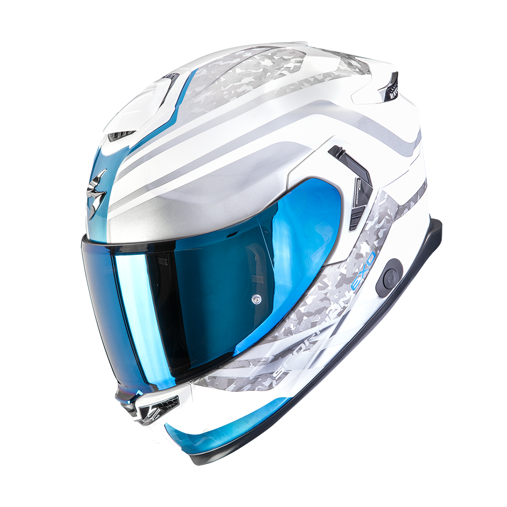 SCORPION EXO-GT SP AIR ARTEN BLANCO AZUL