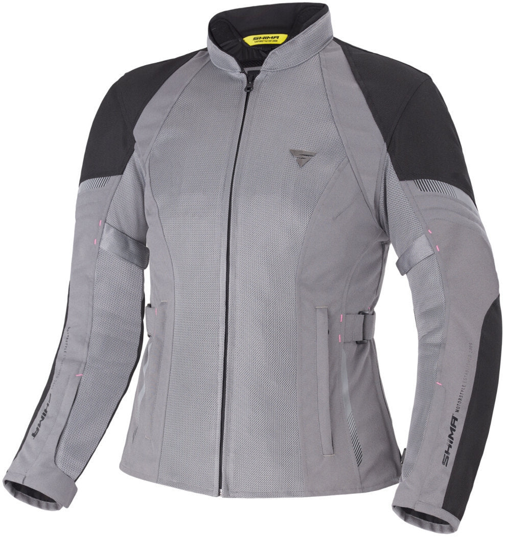 SHIMA Jet Lady Chaqueta de malla impermeable textil urbana de verano para moto Negro