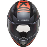 LS2 FF353 RAPID XTREET MATT BLACK RED