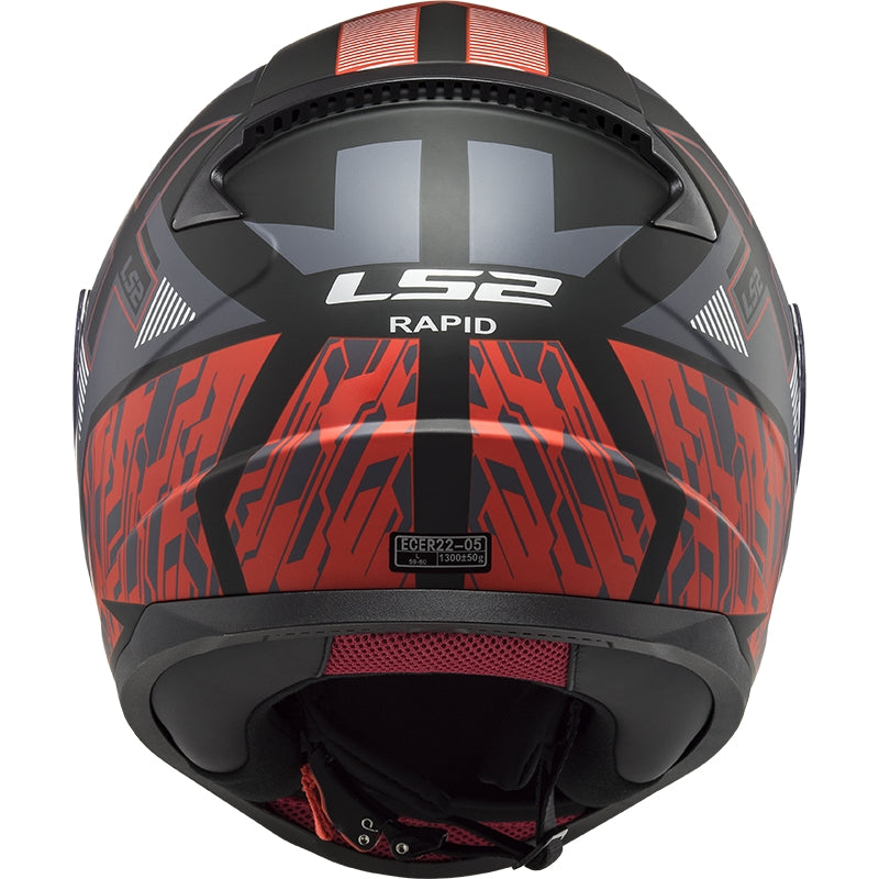 LS2 FF353 RAPID XTREET MATT BLACK RED