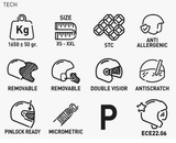 Kappa KV33 Enduro Wizard Aventura moto Casco - CASCO