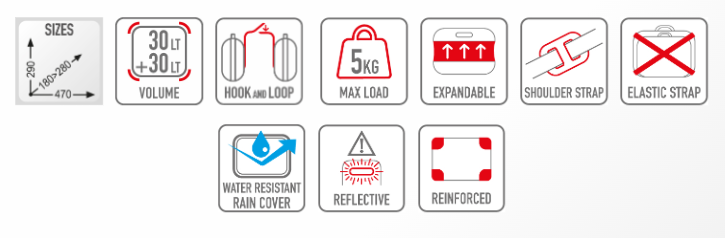 GIVI EA101C Alforjas pequeñas expandibles motode 30 L - SECURTEX MOTOR S.L (t/a MaximoMoto)
