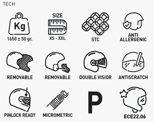 Kappa KV33 Enduro Wizard Dual Sports moto aventura Casco - CASCO